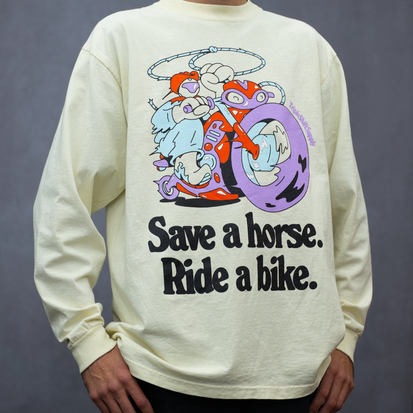 Save a Horse, Ride A Bike Long Sleeve