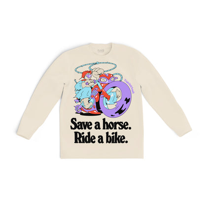 Save a Horse, Ride A Bike Long Sleeve