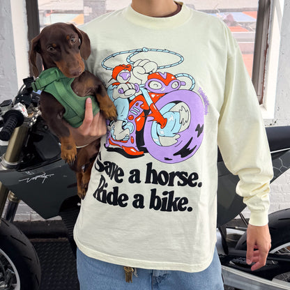 Save a Horse, Ride A Bike Long Sleeve