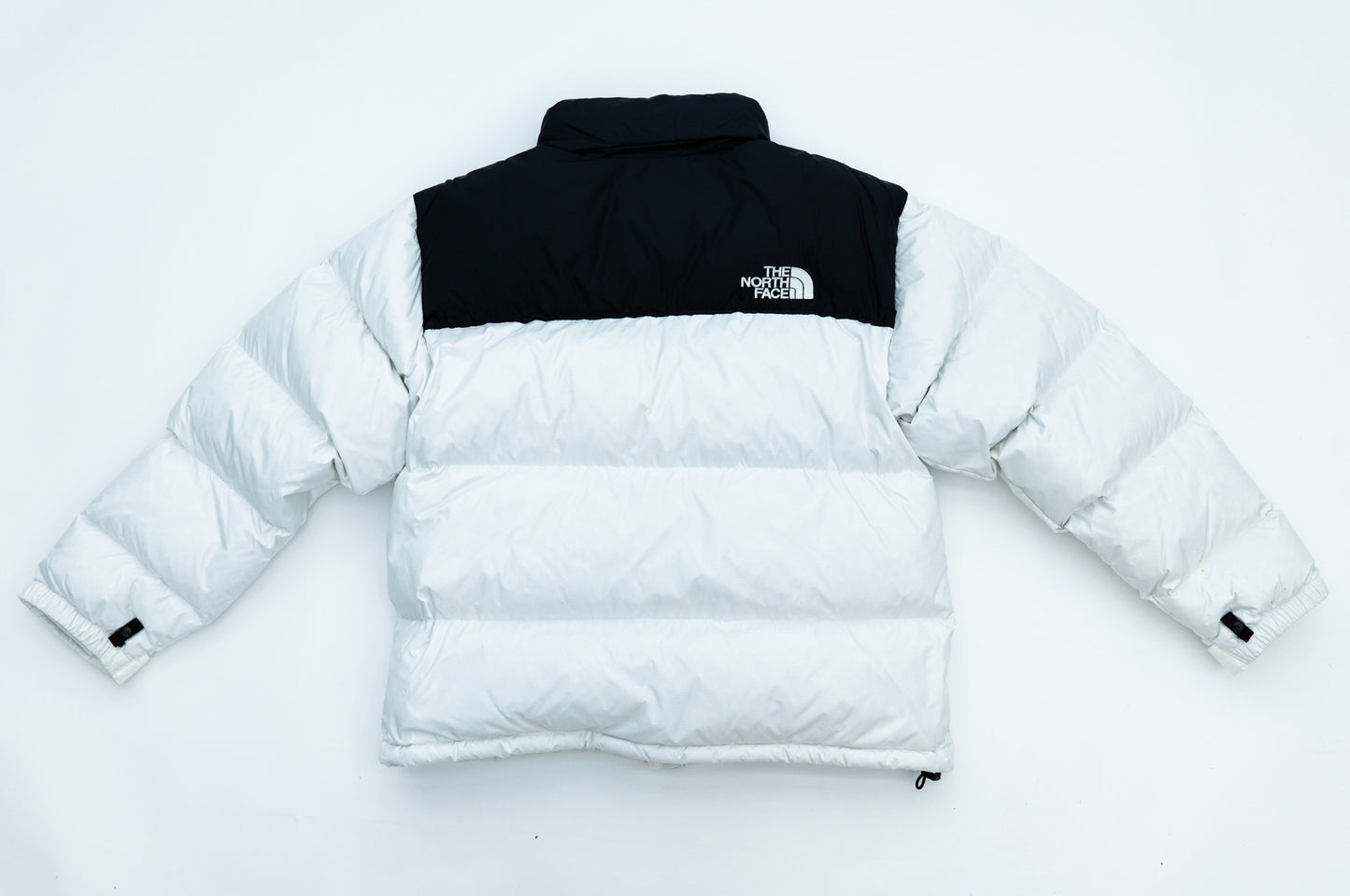 Northface White and Black Nupste Jacket